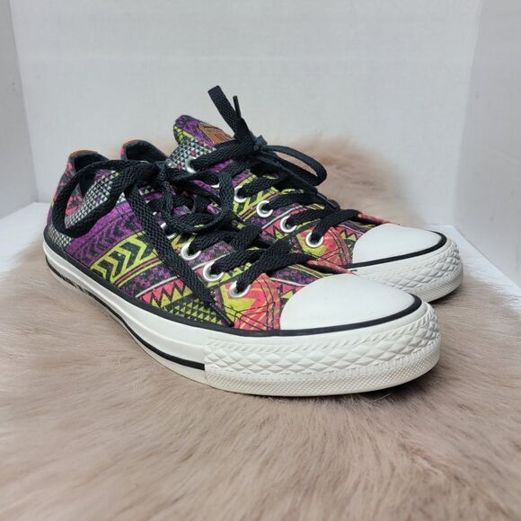 Converse All Star Low Chuck Taylor Festival Bag Sneakers Multicolor Size 8 - Picture 1 of 11
